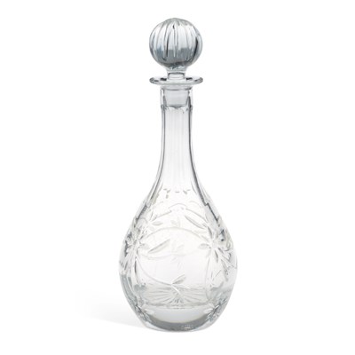 Lot 46 - A ROYAL DOULTON GLASS DECANTER