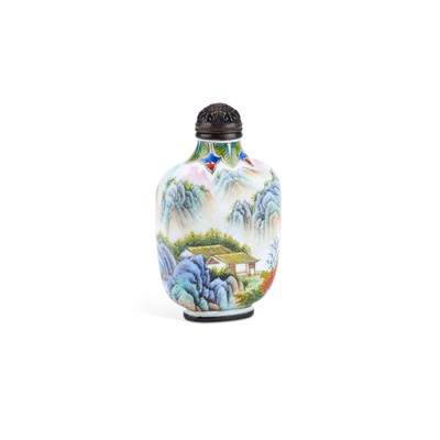 Lot 201 - A 19TH CENTURY CHINESE ENAMEL SNUFF BOTTLE