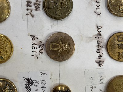 Lot 13 - A GOOD COLLECTION OF EIGHTY-SEVEN HUNT BUTTONS
