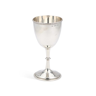 Lot 187 - A VICTORIAN SILVER GOBLET