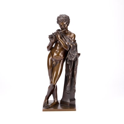 Lot 936 - FERDINAND BARBEDIENNE, A LATE 19TH CENTURY FRENCH BRONZE FIGURE