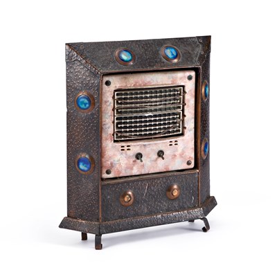 Lot 283 - AN EARLY 20TH CENTURY COPPER ELECTRIC ROOM HEATER