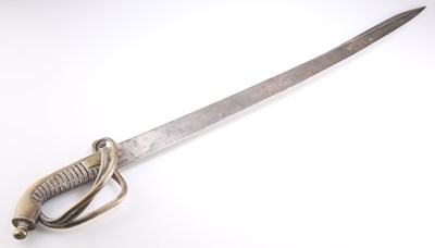 Lot 4 - A RUSSIAN NAVAL SWORD, 1855 PATTERN, LATE 19TH/EARLY 20TH CENTURY