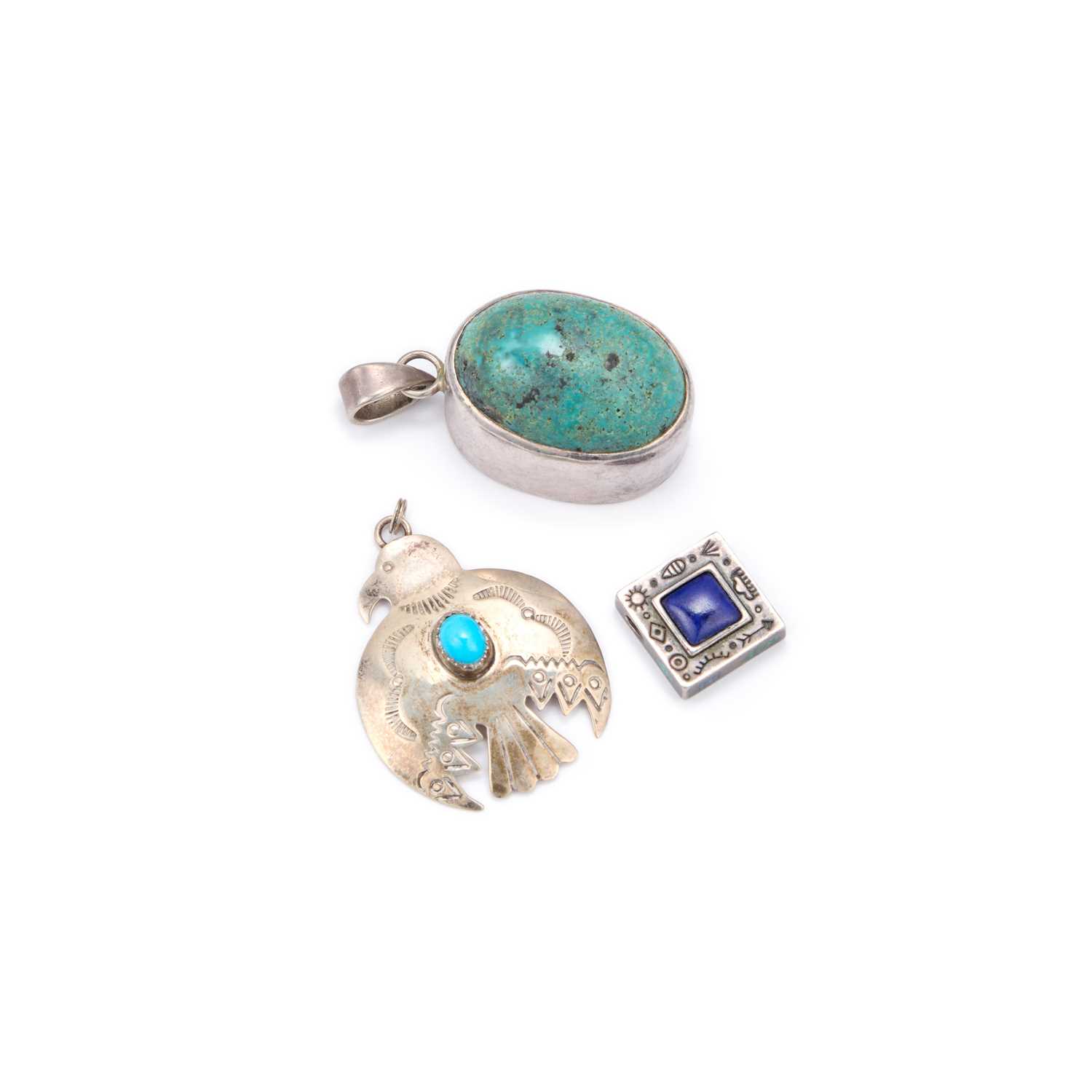 Lot 780 - THREE NATIVE AMERICAN PENDANTS