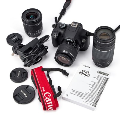 Lot 901 - A CANON EOS 4000D DSLR CAMERA