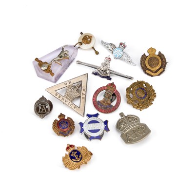 Lot 42 - A COLLECTION OF SWEETHEART BADGES