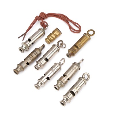 Lot 19 - A GROUP OF WHISTLES