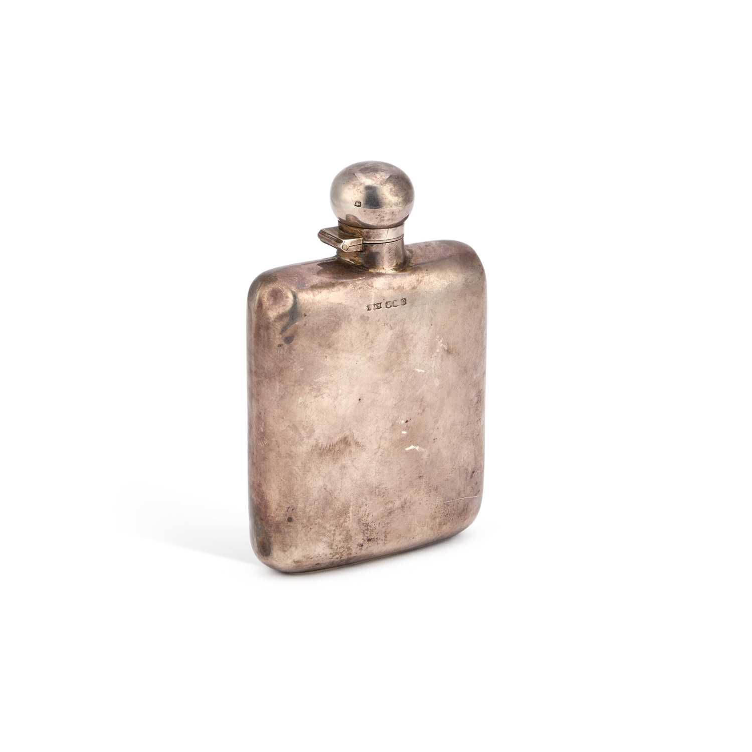 Lot 452 - A GEORGE V SILVER SPIRIT FLASK