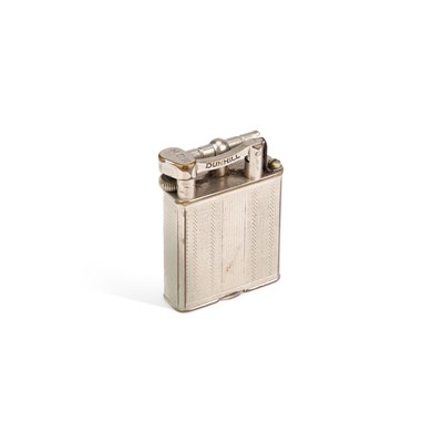 Lot 567 - A DUNHILL SILVER-PLATED LIGHTER