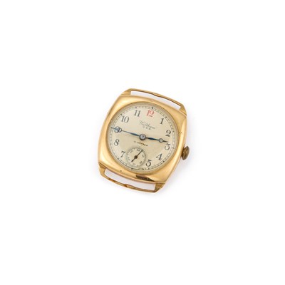 Lot 612 - AN 18CT GOLD WALTHAM WATCH HEAD