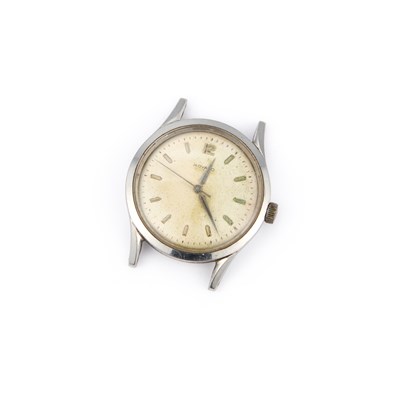 Lot 584 - A GENTS STEEL MOVADO WATCH HEAD