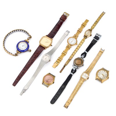 Lot 592 - A GROUP OF ASSORTED LADY'S WATCHES