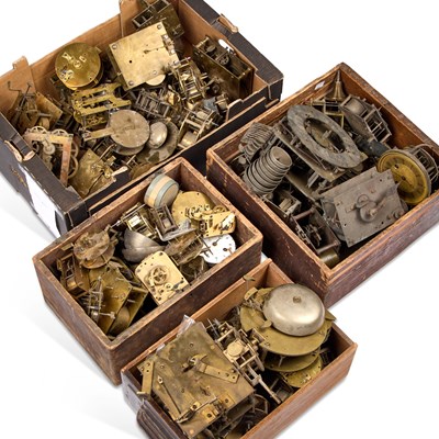 Lot 996 - A LARGE COLLECTION OF CLOCK MOVEMENTS