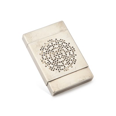 Lot 366 - A MODERNIST SILVER CARD CASE