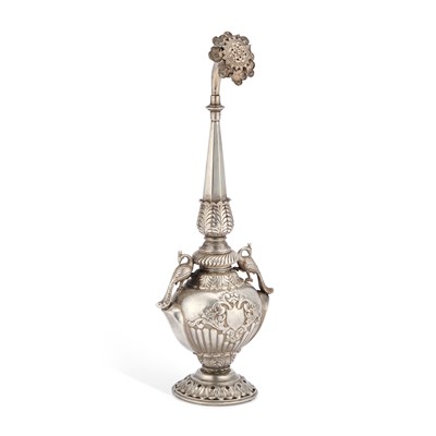 Lot 245 - AN ANGLO-INDIAN SILVER ROSE WATER SPRINKLER