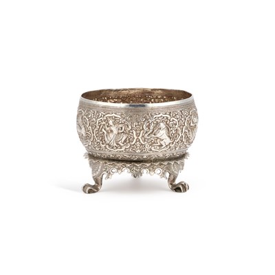 Lot 243 - A BURMESE SILVER BOWL