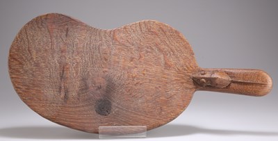 Lot 430 - ROBERT THOMPSON OF KILBURN, A MOUSEMAN OAK CHEESE BOARD