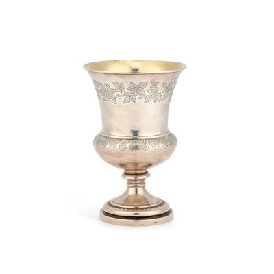 Lot 548 - A GEORGE III SILVER GOBLET