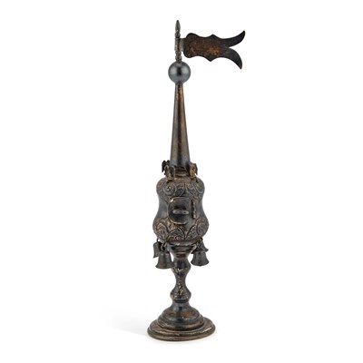 Lot 431 - JUDAICA: A SILVER SPICE TOWER