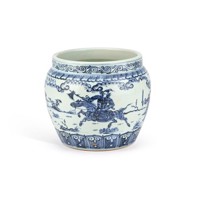 Lot 184 - A CHINESE BLUE AND WHITE VASE