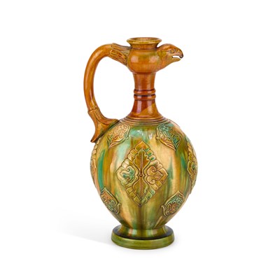 Lot 182 - A CHINESE SANCAI EWER