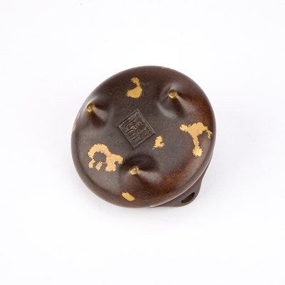 Lot 170 - A SMALL CHINESE BRONZE TRIPOD CENSER