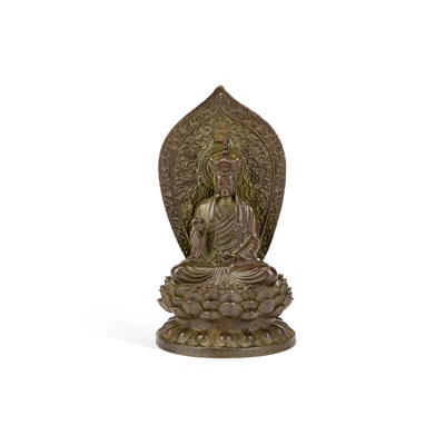 Lot 119 - A CHINESE BRONZE BUDDHA