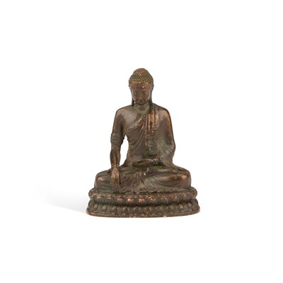 Lot 169 - A BRONZE BUDDHA