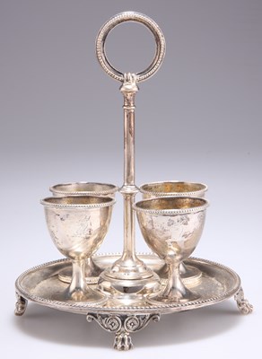 Lot 1306 - A VICTORIAN SILVER EGG CRUET