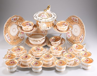 Lot 103 - AN ENGLISH PORCELAIN TEA SERVICE