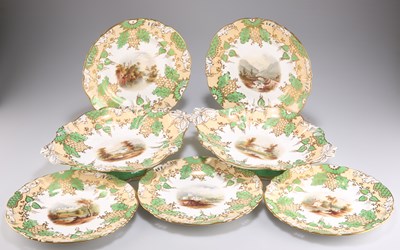 Lot 80 - A SAMUEL ALCOCK TOPOGRAPHICAL DESSERT SERVICE