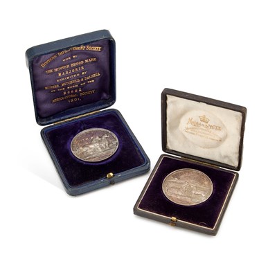 Lot 426 - GRANSDEN & DISTRICT AGRICULTURAL SOCIETY: TWO SILVER AWARD MEDALS