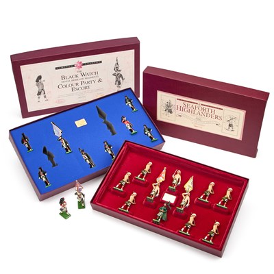 Lot 68 - TWO W. BRITAIN LIMITED EDITION SETS OF SCOTTISH REGIMENTS