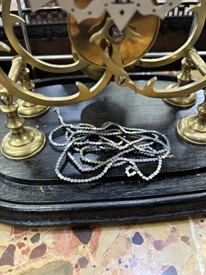 Lot 985 - A VICTORIAN BRASS SINGLE-FUSEE SKELETON CLOCK