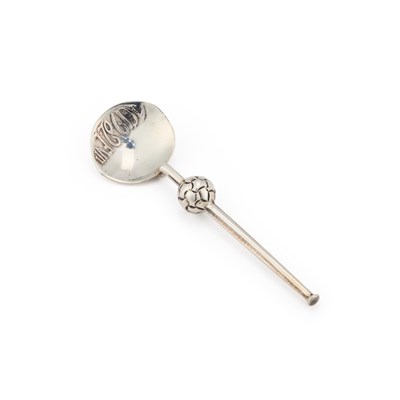 Lot 224 - ARCHIBALD KNOX (1864-1933) FOR LIBERTY & CO, A CYMRIC SILVER SPOON