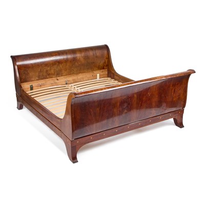 Lot 1038 - A DANISH INLAID MAHOGANY BED