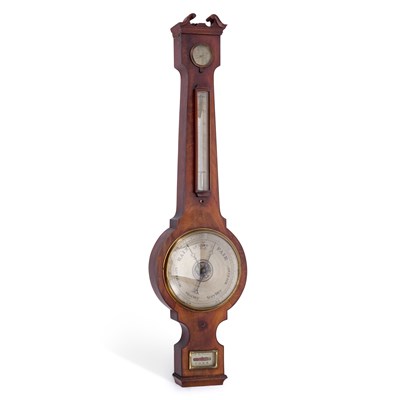 Lot 400 - AN EARLY 19TH CENTURY MAHOGANY BAROMETER