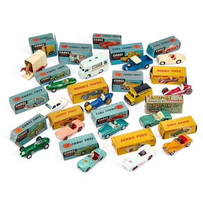 Lot 7 - A GROUP OF BOXED DINKY, CORGI AND TRI-ANG VEHICLES