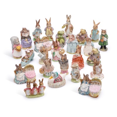 Lot 73 - A COLLECTION OF BESWICK AND ROYAL ALBERT BEATRIX POTTER FIGURES