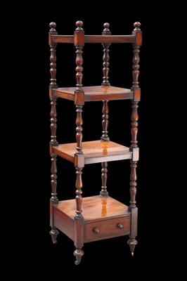 Lot 410 - A VICTORIAN MAHOGANY WHAT-NOT