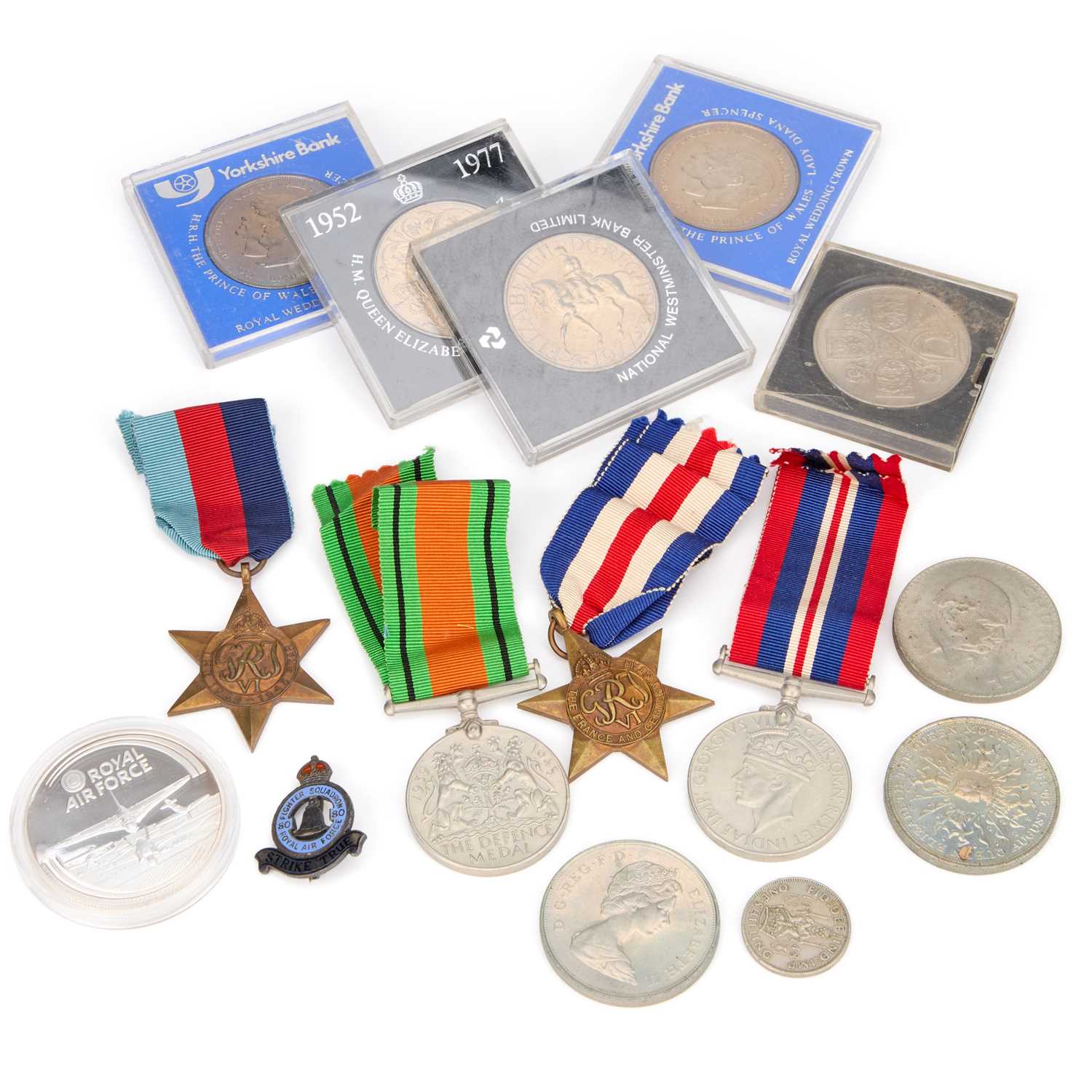 Lot 59 - A SECOND WORLD WAR GROUP OF FOUR SERVICE MEDALS