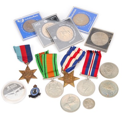 Lot 59 - A SECOND WORLD WAR GROUP OF FOUR SERVICE MEDALS