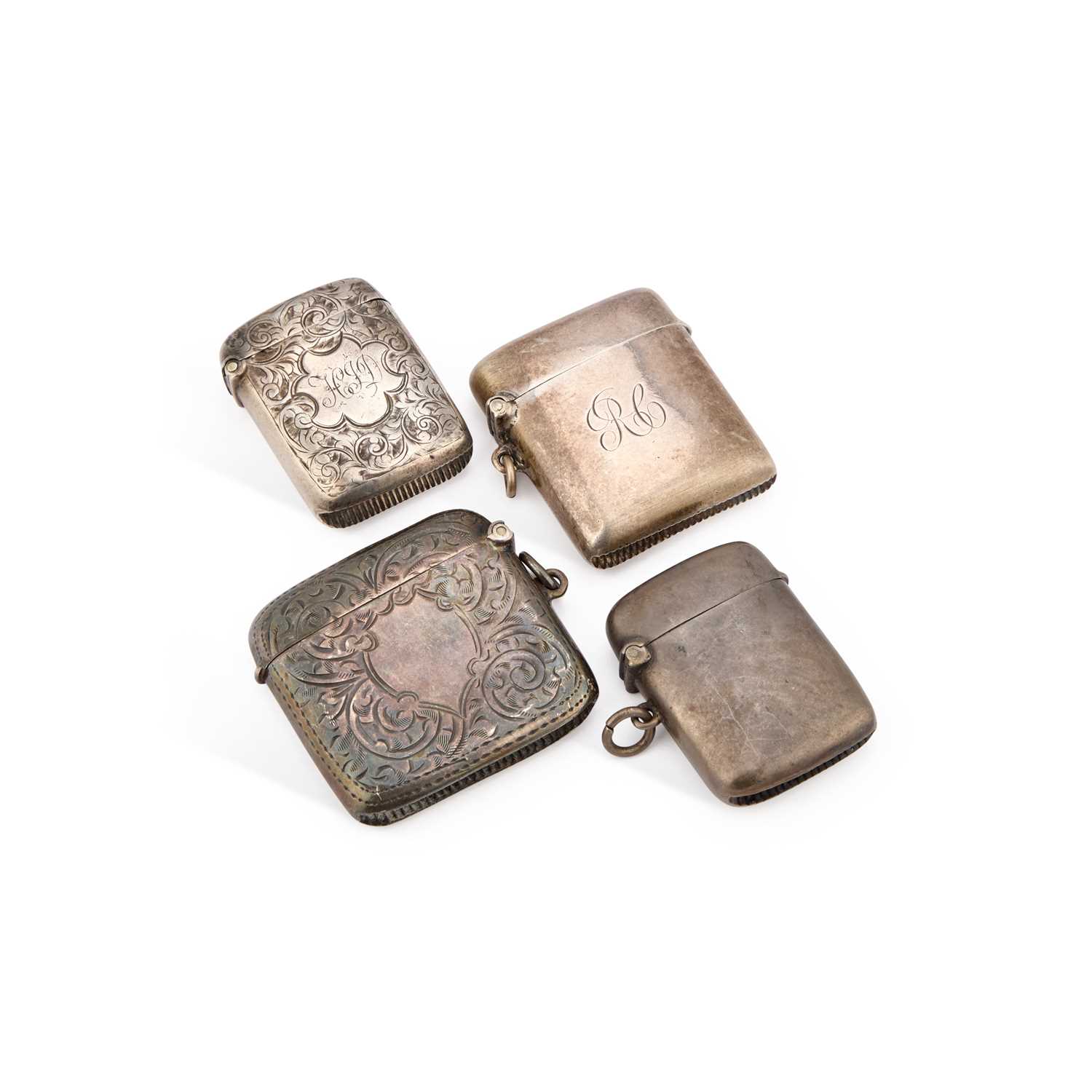 Lot 706 - A GROUP OF SILVER VESTA CASES