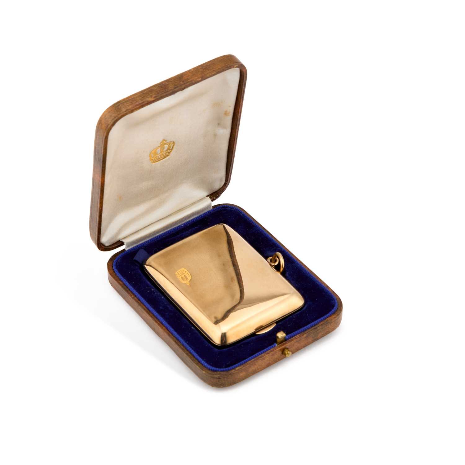 Lot 289 - A GEORGE V 9 CARAT GOLD MATCH CASE