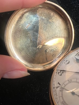 Lot 815 - A 9CT GOLD ROLEX FULL HUNTER POCKET WATCH