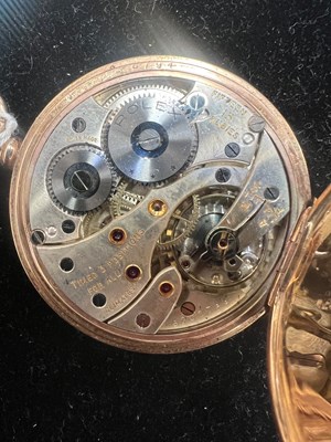 Lot 815 - A 9CT GOLD ROLEX FULL HUNTER POCKET WATCH