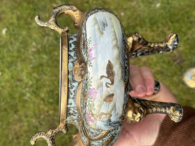 Lot 223 - A CHINESE FAMILLE ROSE PORCELAIN CENSER