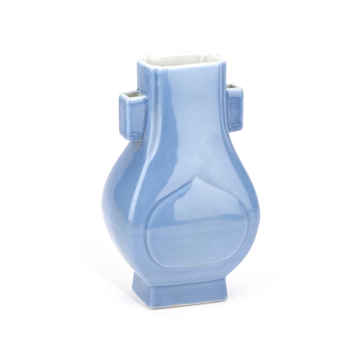 Lot 51 - A CHINESE MONOCHROME-GLAZED PORCELAIN VASE