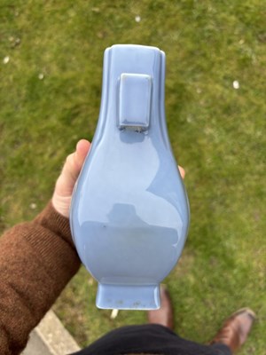 Lot 51 - A CHINESE MONOCHROME-GLAZED PORCELAIN VASE