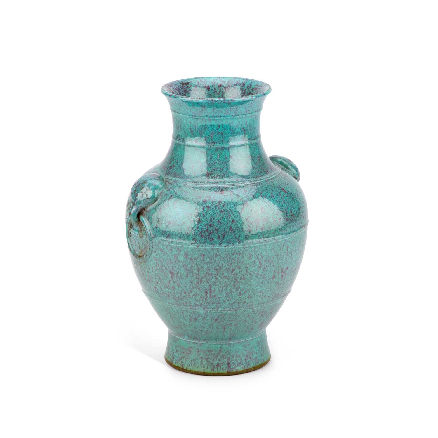 Lot 208 - A CHINESE ROBIN'S EGG-GLAZED PORCELAIN VASE